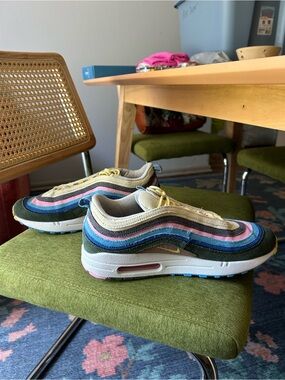 Nike Air Max 1/97 Sean Wotherspoon Style Shoes Size 9.5 Pre-Owned